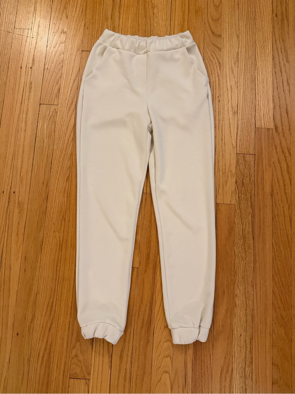 Cream Lululemon Jogger Pants